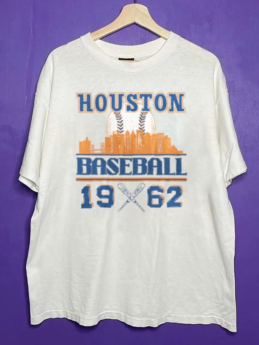 Vintage 90s Styled Houston Astros Baseball Shirt, 1962 Houston Astros MLB Shirt